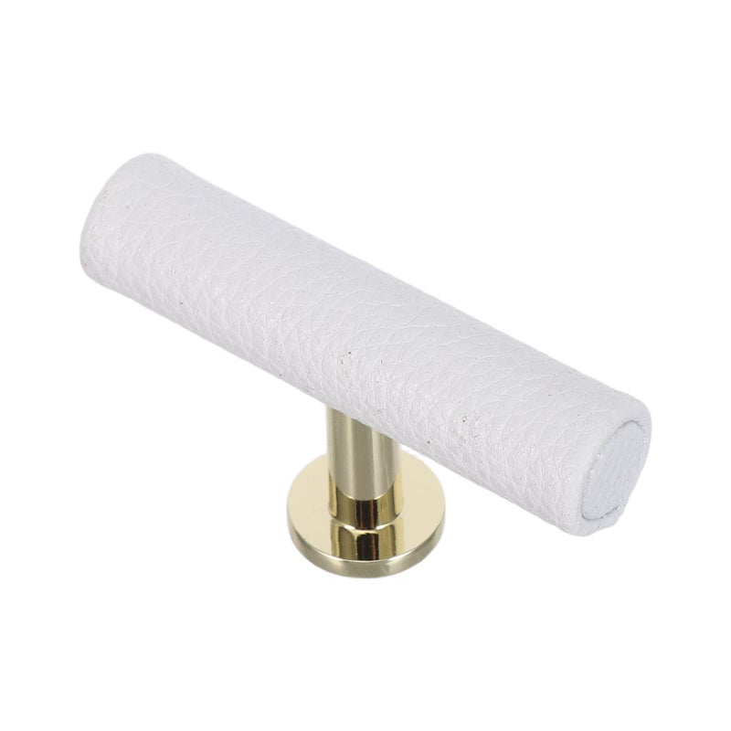 Leather Drawer Pull: Dresser Handle T Shaped Cabinet Pull - Vintage Door Handle Replacement for Furniture Cupboards Cabinets - Image 1
