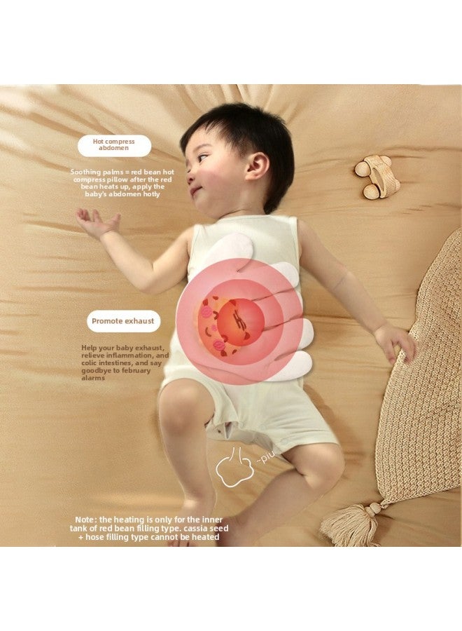 Newborn Soothing Palm Shock Rice Bag Baby Anti-shock Soothing Soft Big Palm Sleeping Artifact-Color:Tiger Left Palm Tencel (cassia Seed + Hose)-Height:23*24CM - Image 4