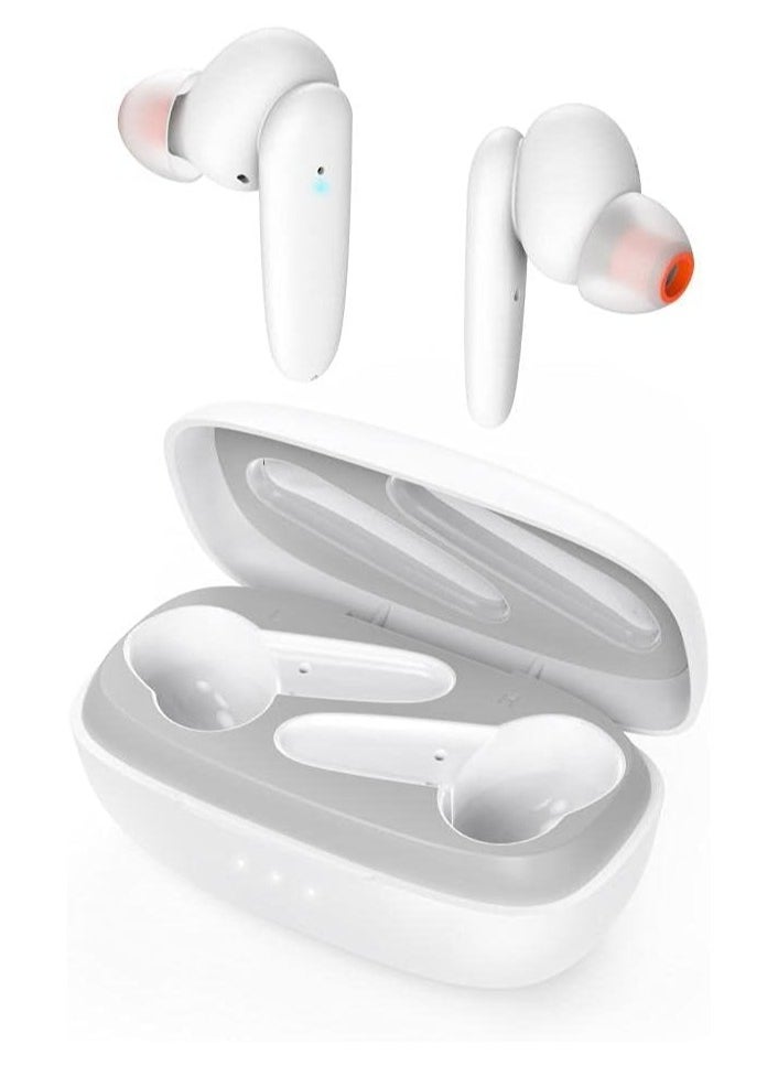 هاما 184079 Passion Clear Bluetooth ANC True Wireless Earbuds, White  - Image 1