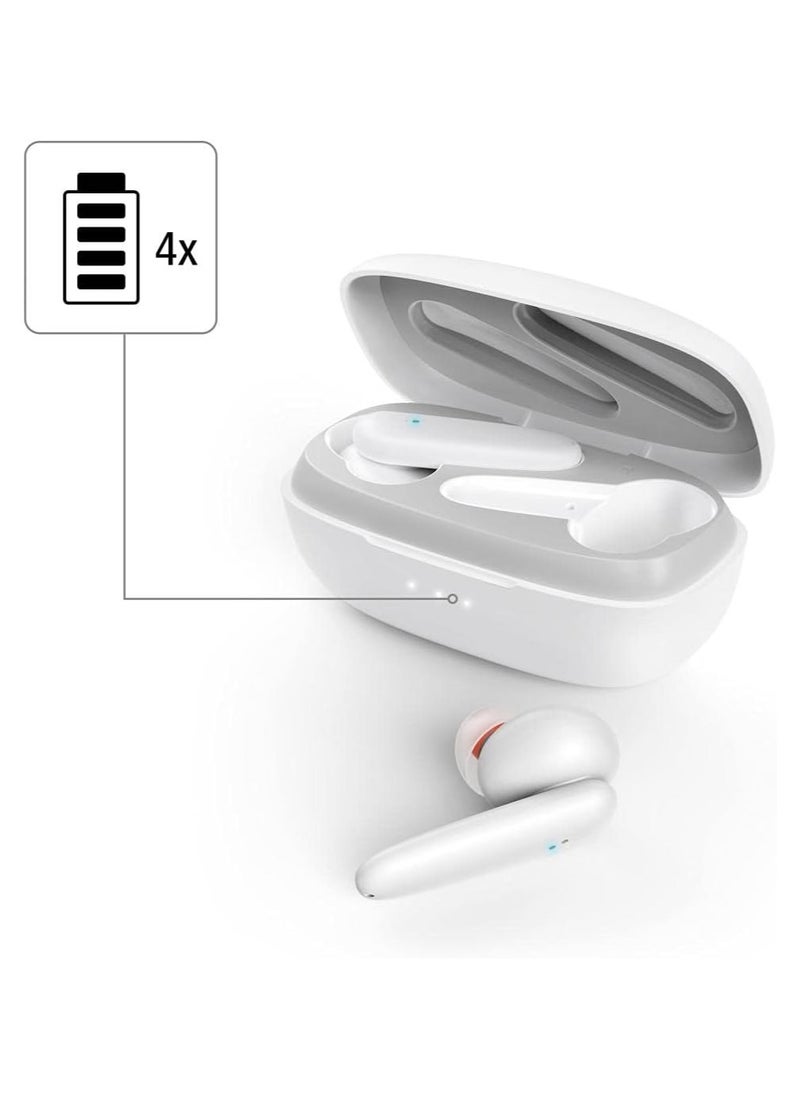 هاما 184079 Passion Clear Bluetooth ANC True Wireless Earbuds, White  - Image 3