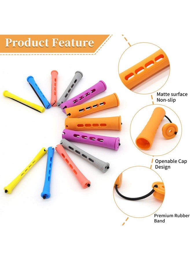 Lovppy 120Pcs Hair Perm Rods Set 6 Sizes Plastic Hair Cold Wave Rods Heatless Perming Rods Hair Curlers Rollers With Pintail Comb For Long Short Straight Curly Natural Hair Diy Hairdressing Styling Tools - Image 5