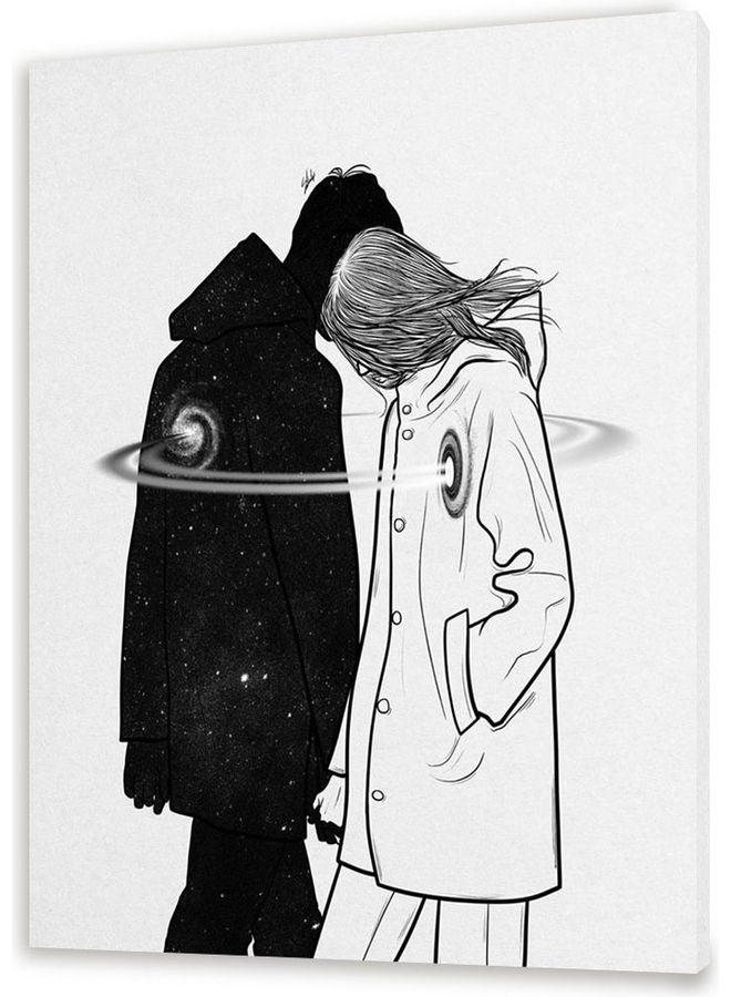 NIBEMINENT Girl Animation Canvas Wall Art Multicolour S - Image 1