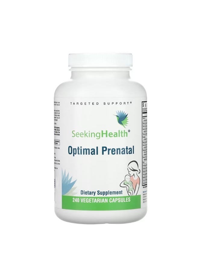 Seeking Health Optimal Prenatal 240 Vegetarian Capsules  - Image 1