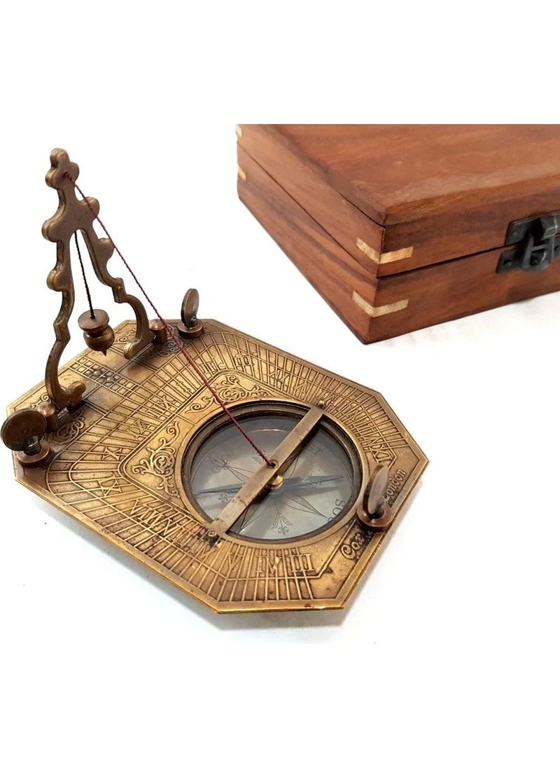 Keyfim Shop - Antique Compass with Sundial (Glidemeter) - Image 1