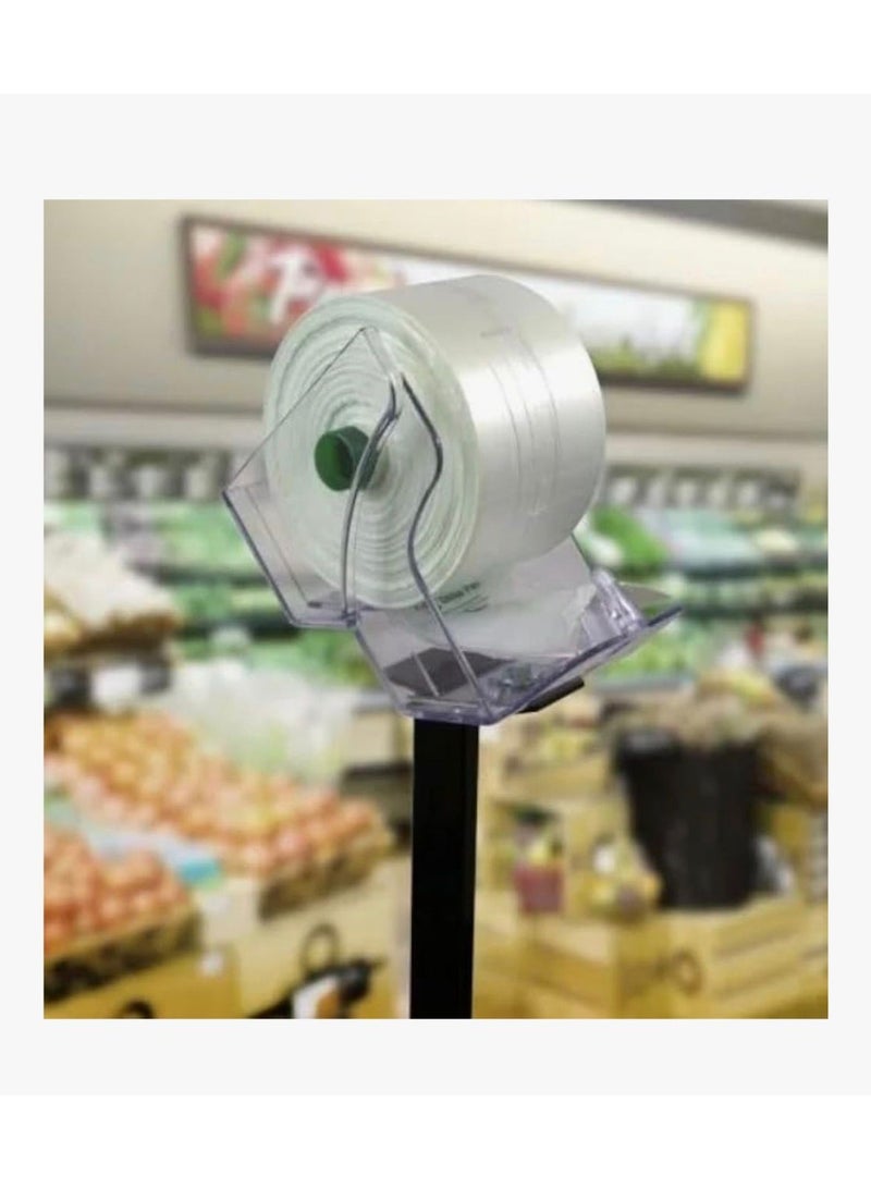 [4 PACK] Plastic Produce Bags Roll, Strong & Tear-Resistant Vegetable & Fruit Storage Bags for Grocery, Kitchen, Supermarket, Transparent Poly Bags for Fresh Produce. - Image 3