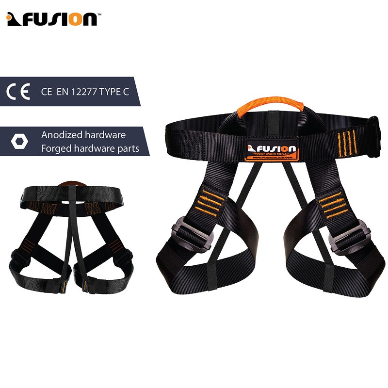 Fusion Climb Centaur Adjustable Half Body Climbing Harness, For Mountaineering, Rock Climbing, Rappelling, Safety Harness, Work Safety Belt, Fire Resucing, Caving, Climbing, Tree Climbing, Zipline - Image 4