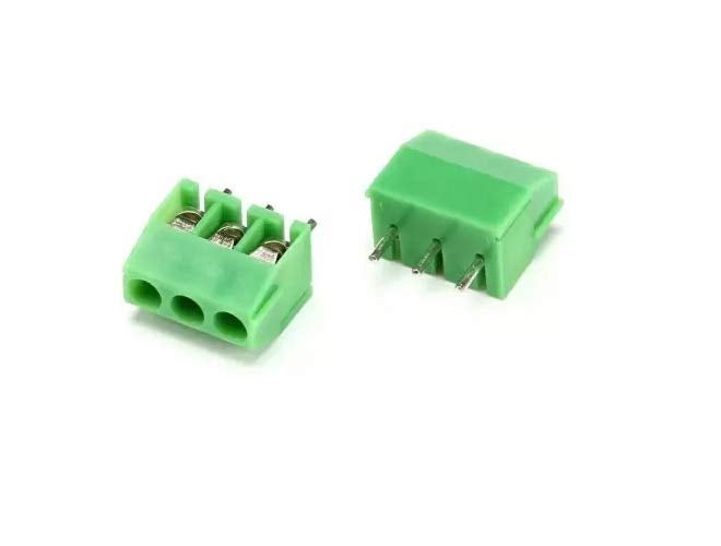 TECHDELIVERS ® Screw Terminal Block PCB mount block wire connector 5mm PITCH (50Piece 3PIN) - Image 2