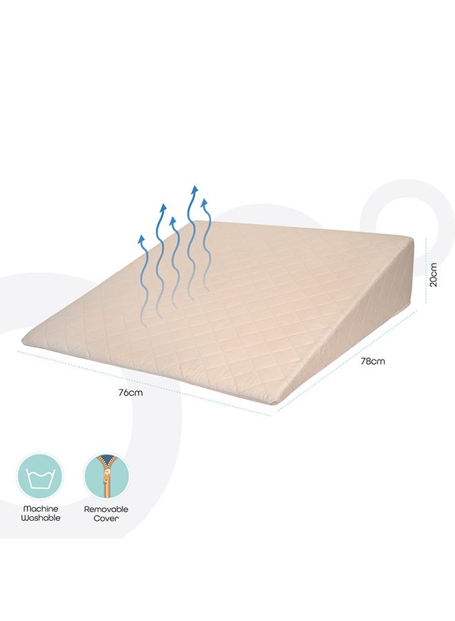 Moon Wedge Pillow For Gerd Acid Reflux Multicolour 76x78x20cm - Image 2