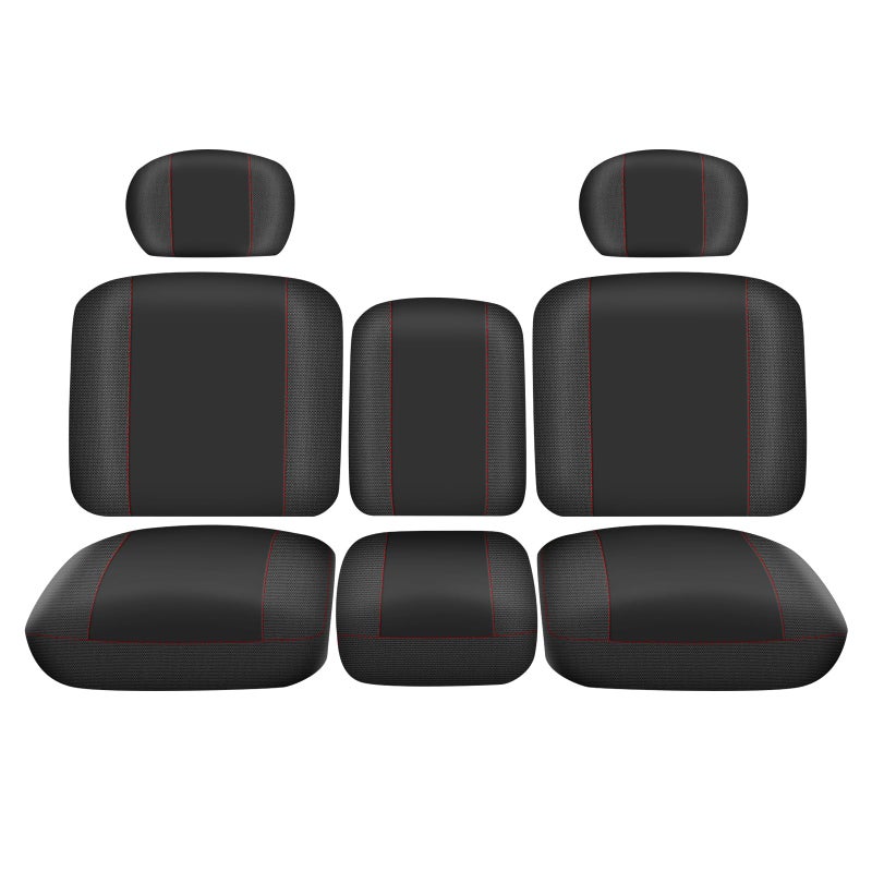 BORDAN UTV Seat Cover for 20162024 Can Am Defender DPS MAX 6X6 PRO Split Bench Dustproof Seats Cover Heavy Duty 1680D Waterproof Full Protection Outdoor Seat Cover Set8 PCS
