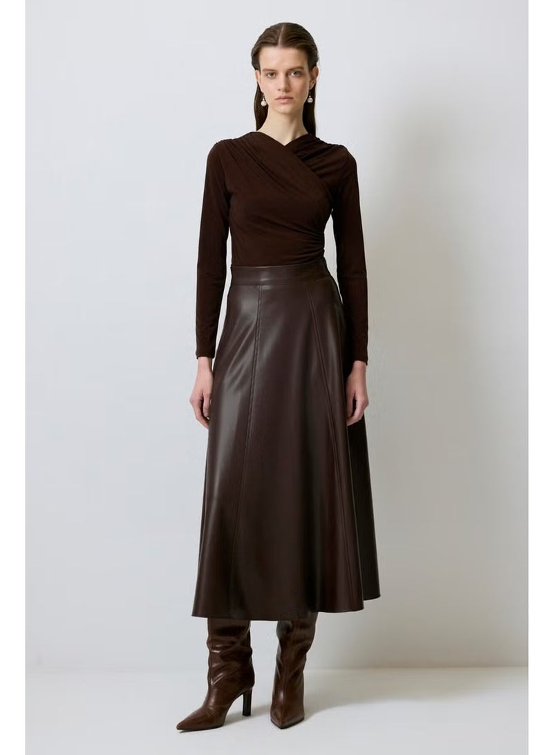 Touche Draped Snap Bodysuit - Image 1