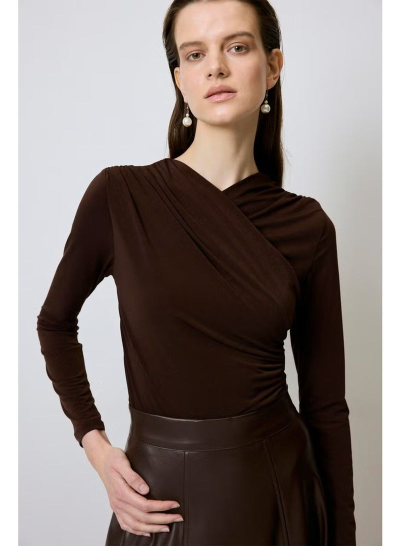 Touche Draped Snap Bodysuit - Image 2
