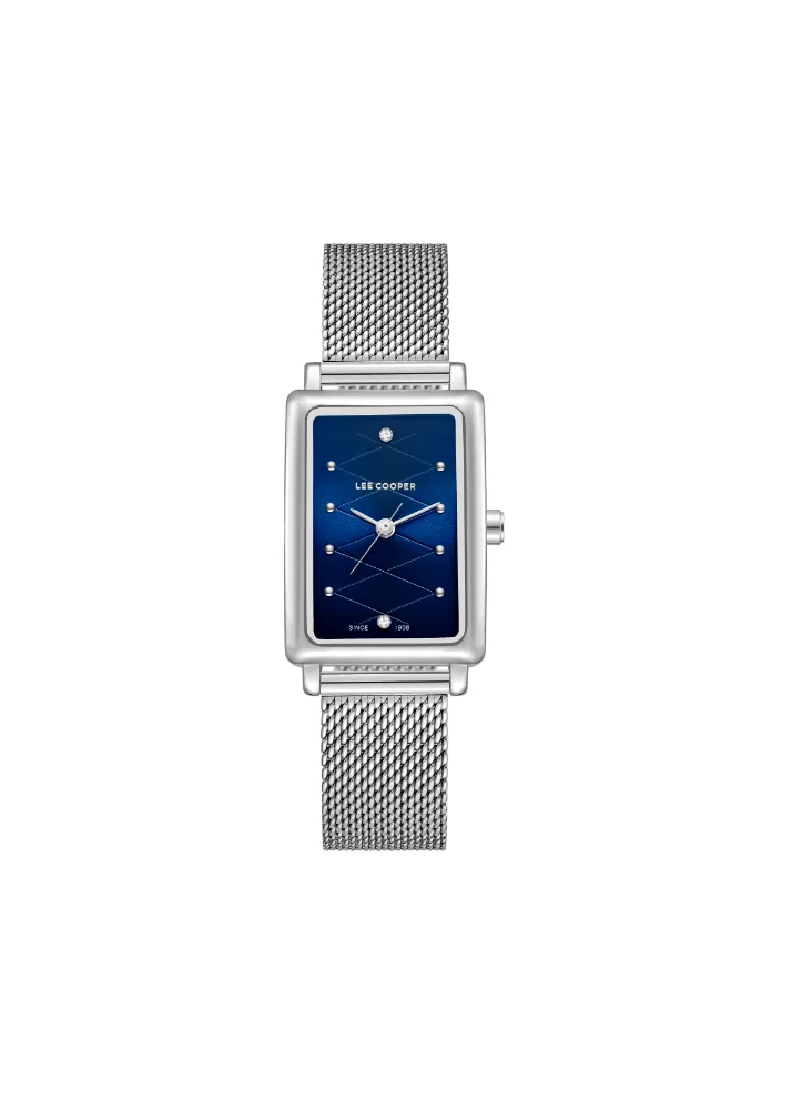 Lee Cooper Lee Cooper LC08076.390 Women's Analog Display Watch & Mesh Strap Silver