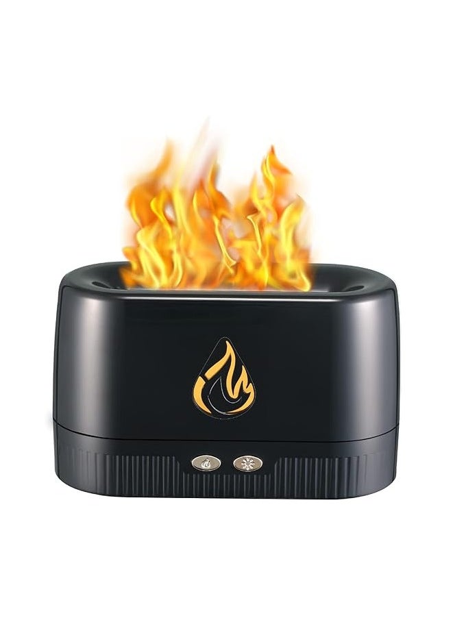 AROMA 24/7 Flame Aroma Diffuser, Aromatherapy Light Mist Atomizer with Auto-Off Protection for Spa, Home, Yoga, Office" 180ml Black.  - Image 1