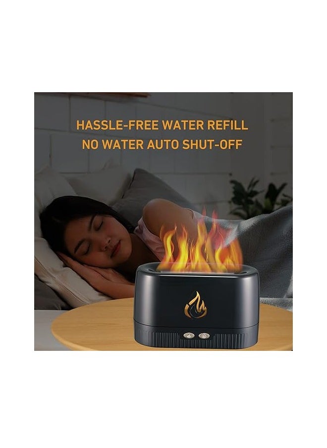 AROMA 24/7 Flame Aroma Diffuser, Aromatherapy Light Mist Atomizer with Auto-Off Protection for Spa, Home, Yoga, Office" 180ml Black.  - Image 3