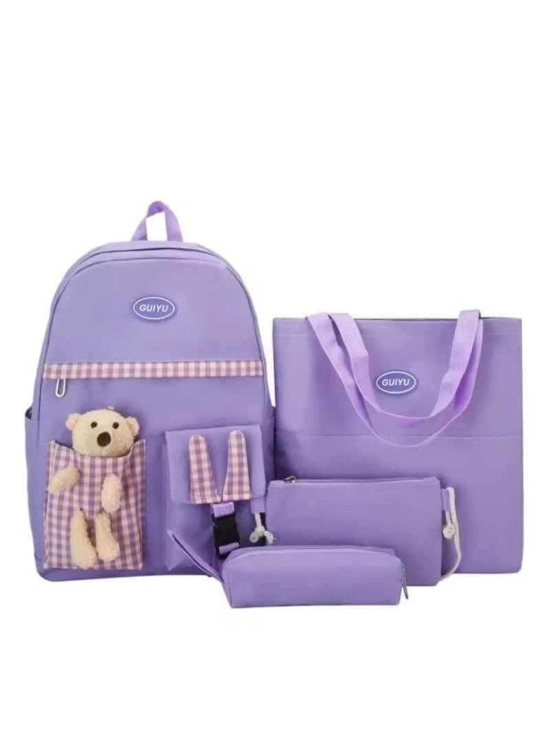 Set of 4 pieces of casual bags