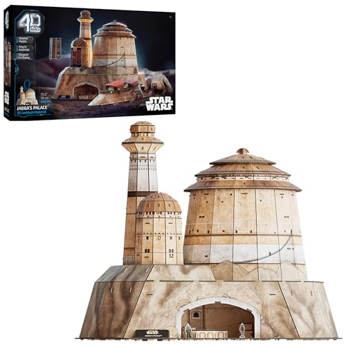 4D Build Star Wars Jabbas Palace 3D Model Kit Star Wars Collectibles Desk Dcor Adult Puzzles Building Toys 3D Puzzles for Adults Teens 340 Pieces Gift Ideas for Ages 12 Up - Image 1