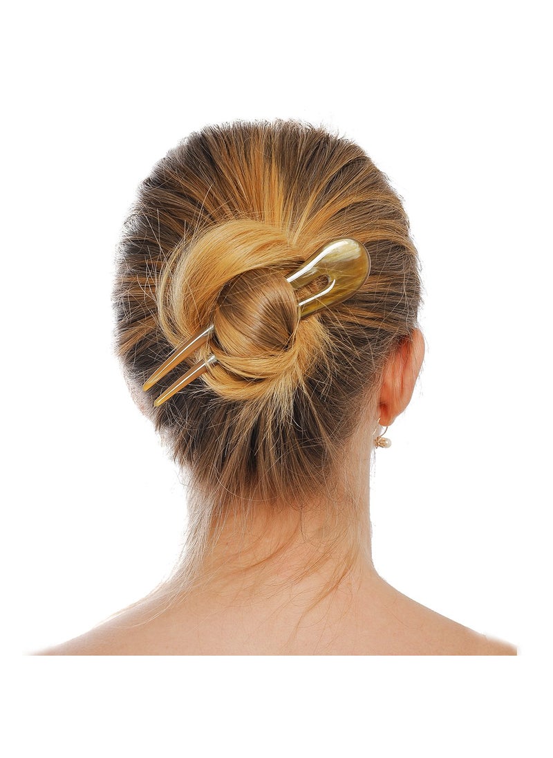 Marycrafts - Marycrafts Wavy Simple Horn Hair Fork Hairfork Hairpin Hair Accessories For Women - Image 1