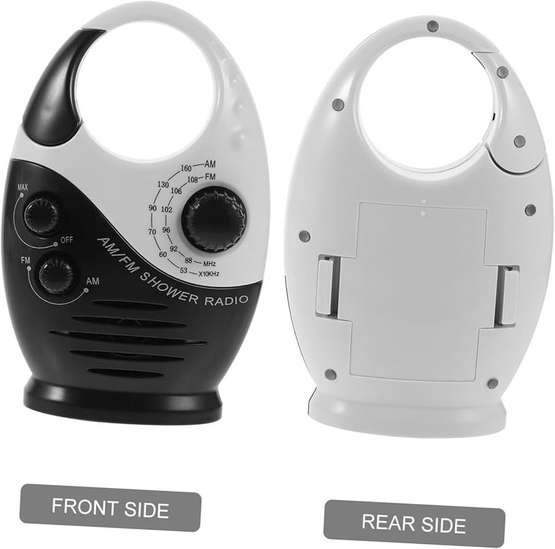 Portable Shower Radio with Built in Speaker AM FM for Bathroom Home Car Outdoor Use - Image 3