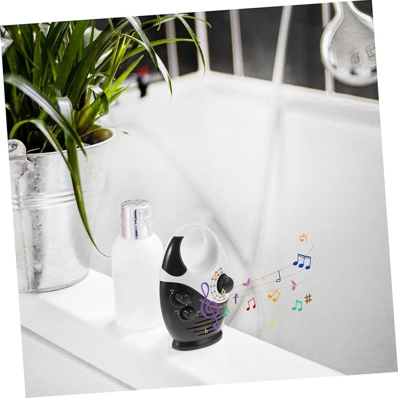 Portable Shower Radio with Built in Speaker AM FM for Bathroom Home Car Outdoor Use - Image 5