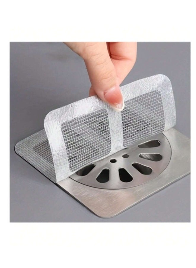 OASIS-TH 30pcs Disposable Drain Strainer,Anti-blocking Floor Drain Sticker Strainers Sticky Filter Mesh Stickers ,Drain Cover, Kitchen Sink Strainers  - Image 1
