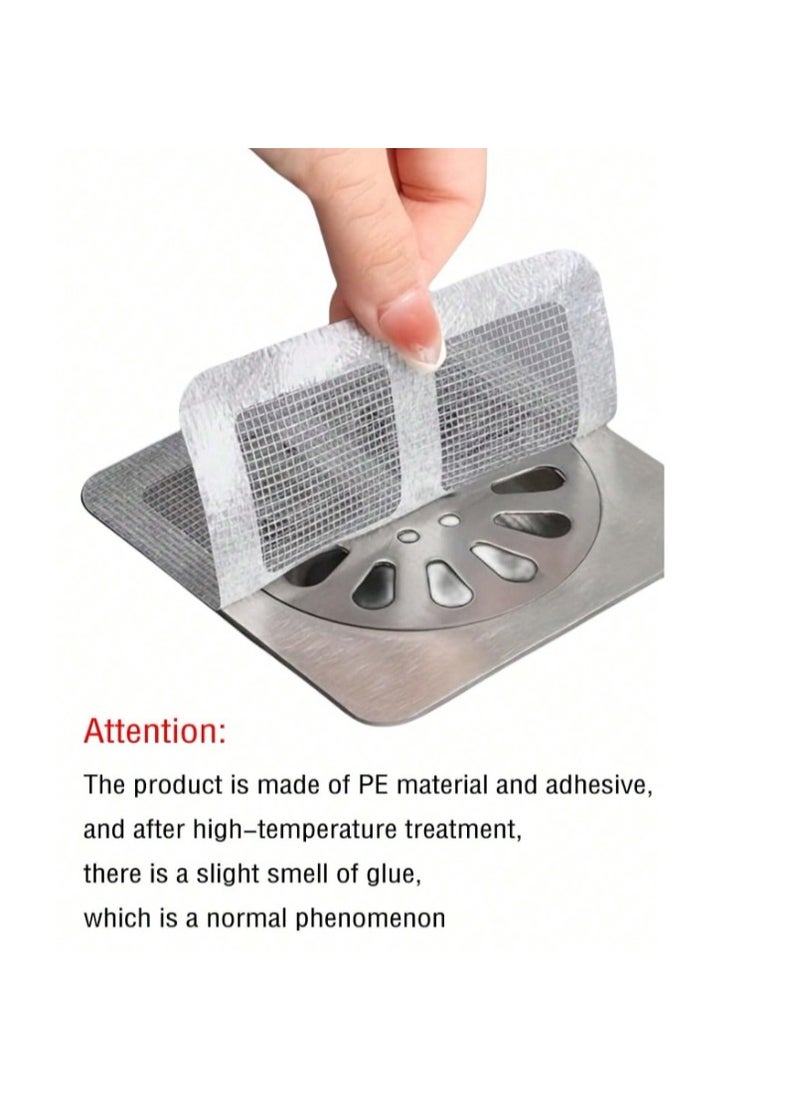 OASIS-TH 30pcs Disposable Drain Strainer,Anti-blocking Floor Drain Sticker Strainers Sticky Filter Mesh Stickers ,Drain Cover, Kitchen Sink Strainers  - Image 3