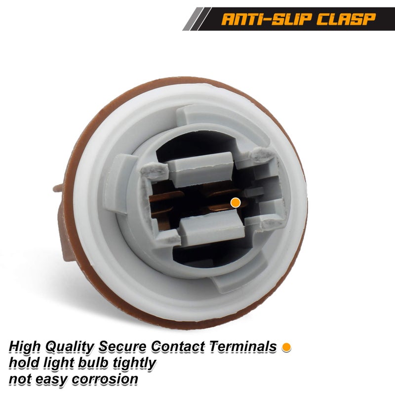 NDRUSH Turn Signal Socket Parking Signals Light Sockets Bulbs Holder Connector Compatible with Ford Focus Fusion F150 F250 F350 Super Duty Ranger Lincoln Mark LT - Image 3