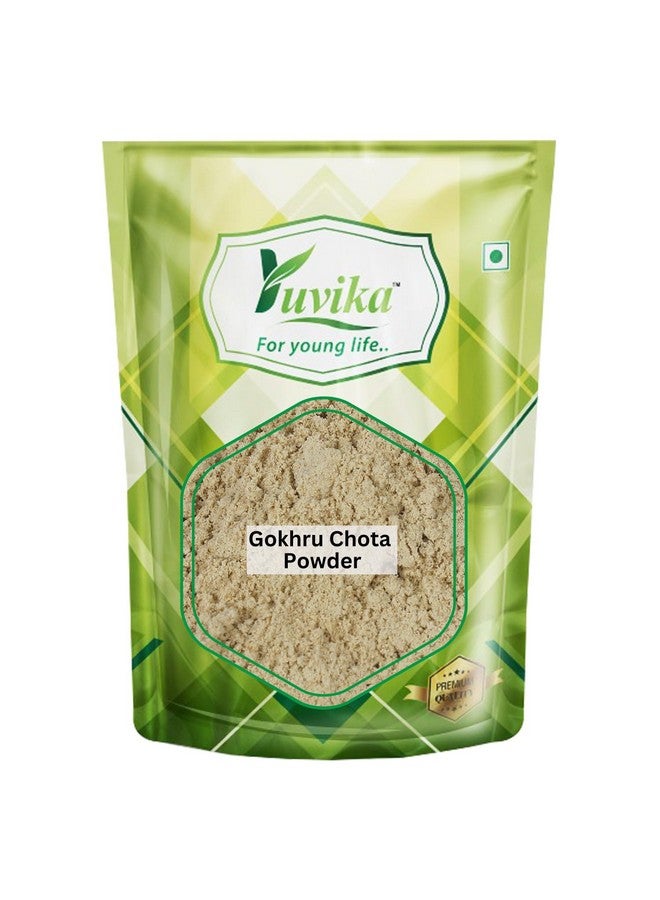 Yuvika بودرة يوفكا غوكهرو تشوتا | غوكهرو تشوتا - بذور تريبولوس تيرستريس - بودرة كالتروب الصغيرة (100 جرام) - Image 1
