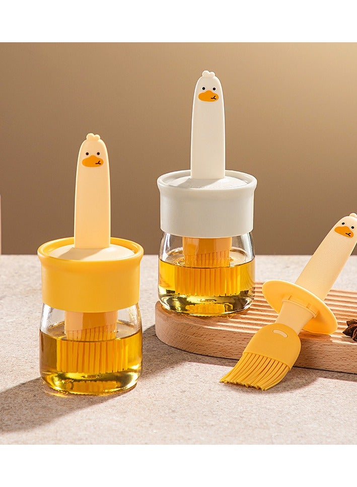 Silicone Oil Bbrush For Household Use Heat-resistant Oil Brush With Bottle Packaging Oil Pot Outdoor Barbecue Oil Brush One
Body Oil Brush Bottle  - Image 2