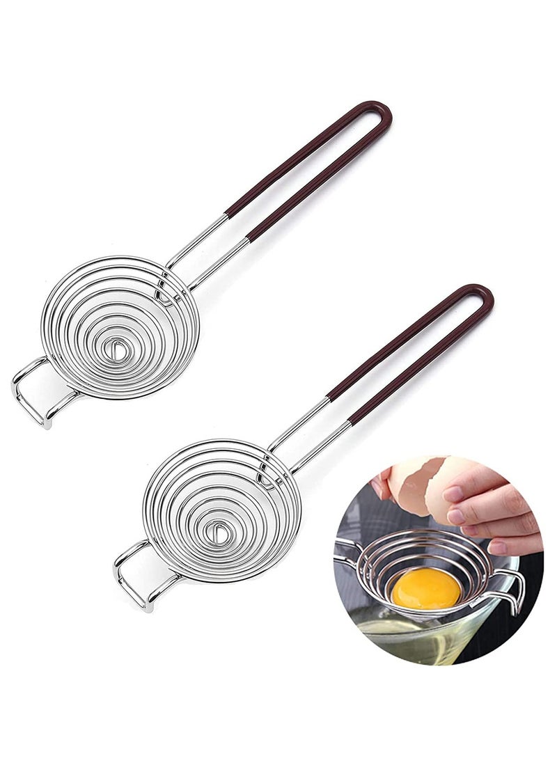 Egg Separator Egg Yolk White Separator Duck Egg Separator Stainless Steel Egg Separator Divider Tool Kitchen Gadgets for Cooking Baking (2 PACK) - pzsku/Z5D936667B344D49CADFAZ/45/_/1715757898/4a6b2561-9ebd-47bf-8c8d-f220d4fea557