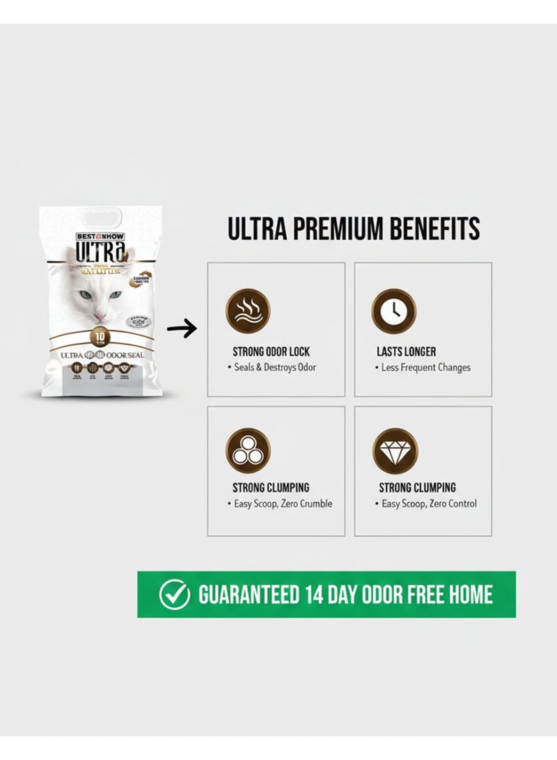 Ultra Odor Seal Unscented Clumping Cat Litter with Charcoal Granules 10L - Image 5