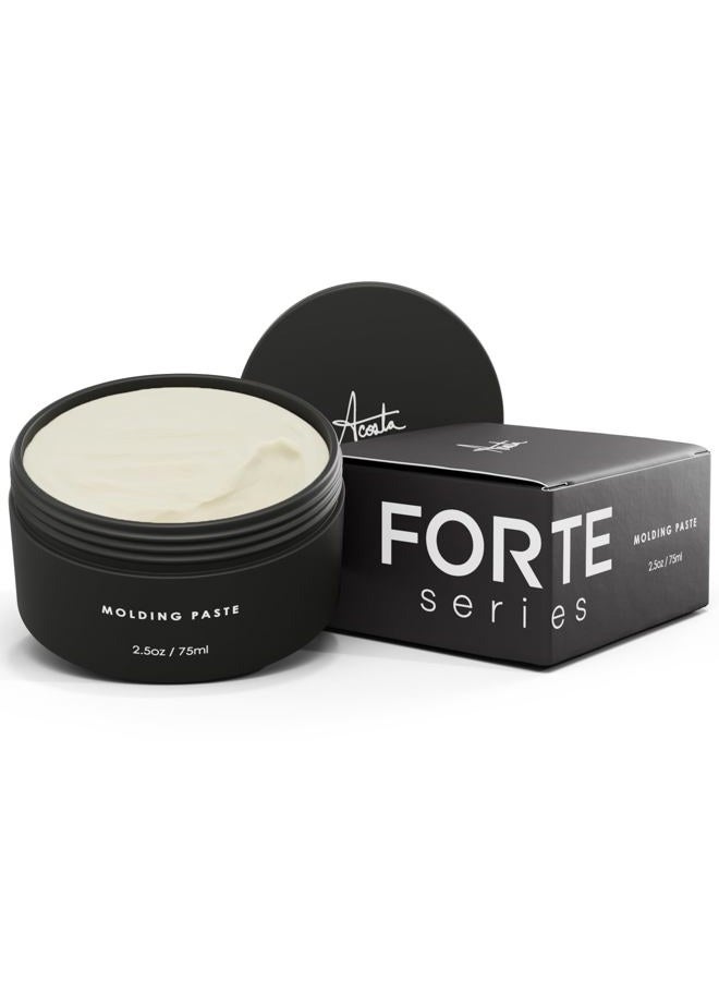 Alex Costa Molding Paste by Forte Series Low Shine Hair Paste for Men Lightweight Hair Texturizer Adds Volume and Definition Medium Flexible (75 ml) - Image 1
