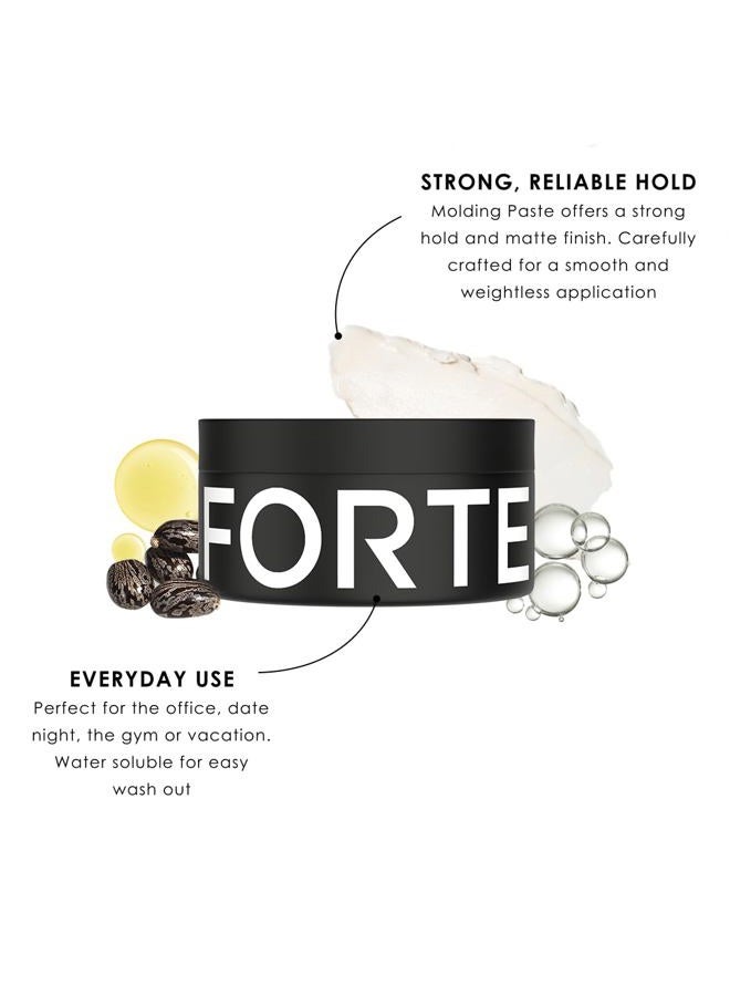 Alex Costa Molding Paste by Forte Series Low Shine Hair Paste for Men Lightweight Hair Texturizer Adds Volume and Definition Medium Flexible (75 ml) - Image 2