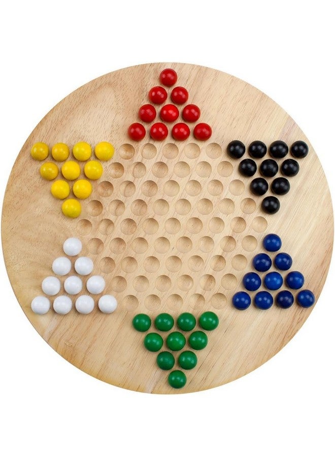 Brybelly All Natural Wood Chinese Checkers with Wooden Marbles by Brybelly (1-Pack) - Image 2