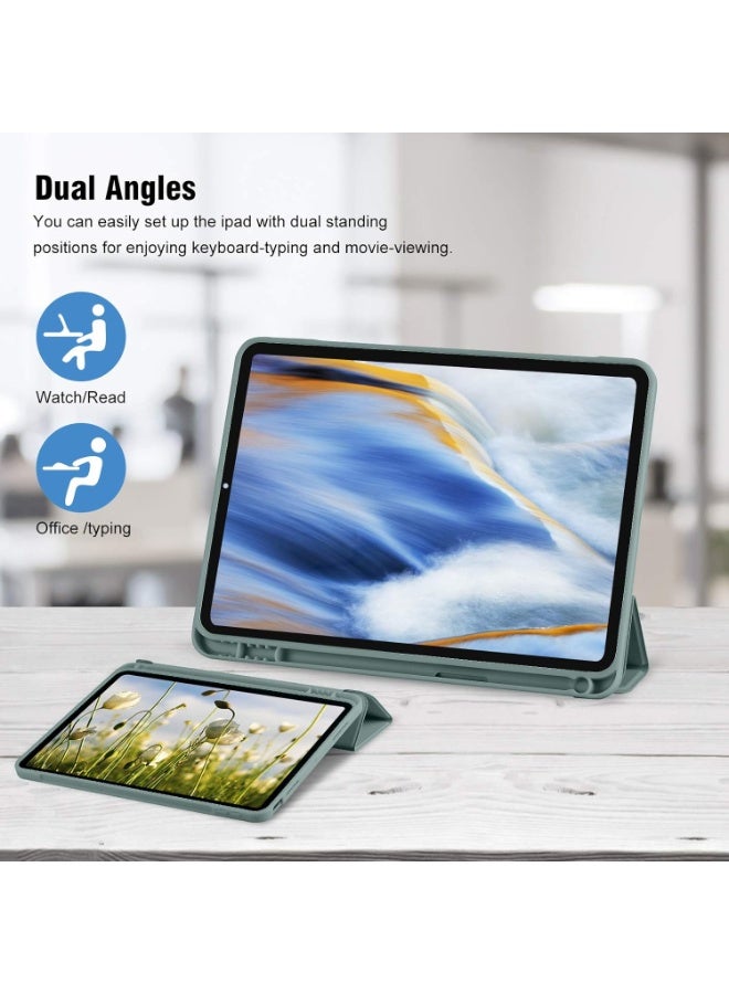LEDIN IPad (A16) 11th Generation Case 11 Inch 2025, iPad 10th Generation Case 2022 10.9 Inch with Pencil Holder, Soft TPU Back Slim Smart Protective Trifold Stand Cover, Auto Wake/Sleep - Image 4