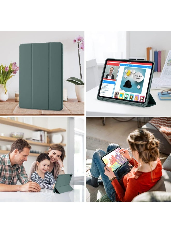 LEDIN IPad (A16) 11th Generation Case 11 Inch 2025, iPad 10th Generation Case 2022 10.9 Inch with Pencil Holder, Soft TPU Back Slim Smart Protective Trifold Stand Cover, Auto Wake/Sleep - Image 3