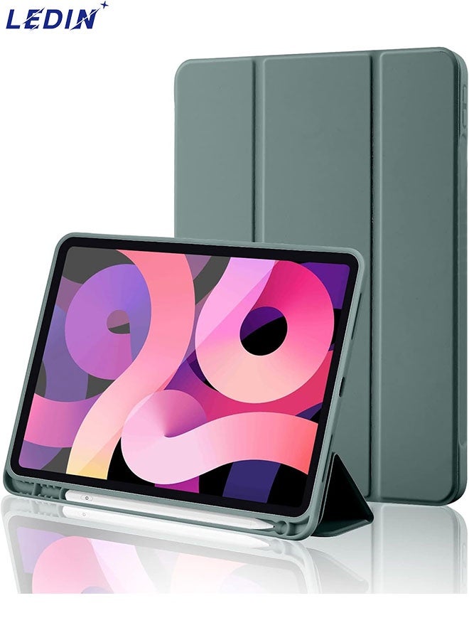 LEDIN IPad (A16) 11th Generation Case 11 Inch 2025, iPad 10th Generation Case 2022 10.9 Inch with Pencil Holder, Soft TPU Back Slim Smart Protective Trifold Stand Cover, Auto Wake/Sleep - Image 1