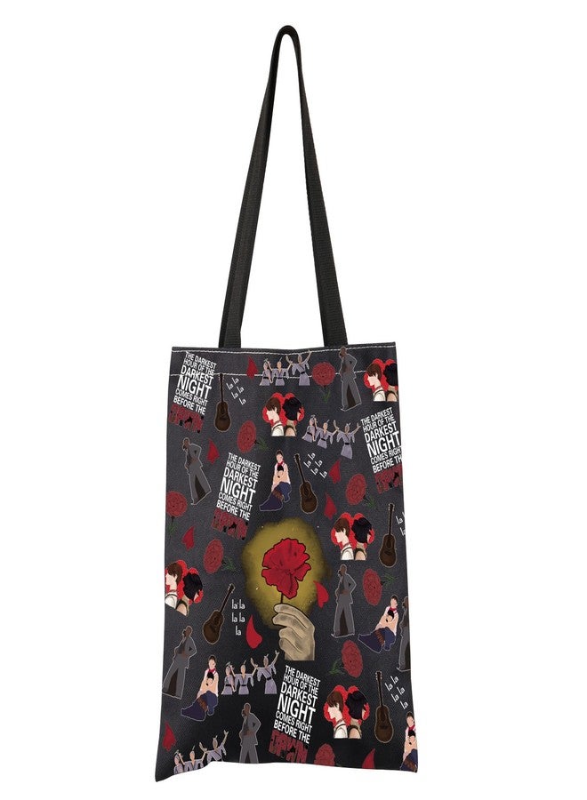 FEELMEM H Musical Tote Bag The Darkest Hour Of The Darkest Night Comes Right Before The Dawn Shoulder Bag - Image 1