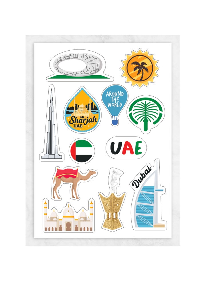 Uae Tree Sticker Buy Share the Love UAE Cities & Landmarks Sticker Sheets Online | 15 ...