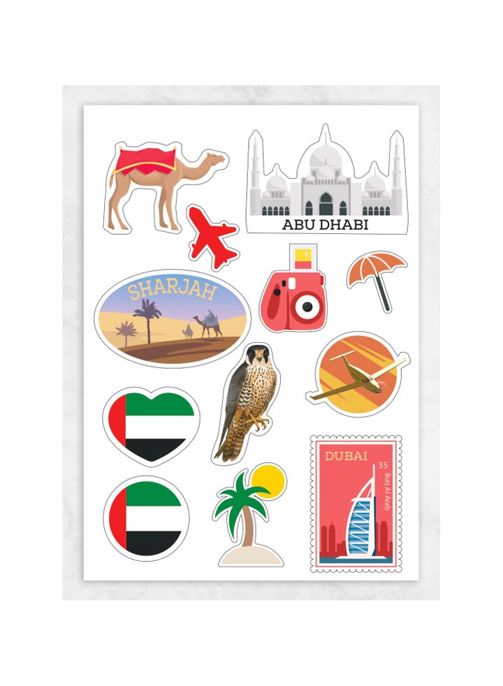 Uae Tree Sticker Buy Share the Love UAE Cities & Landmarks Sticker Sheets Online | 15 ...