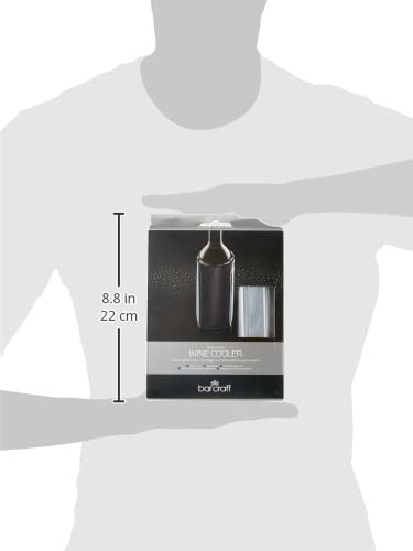Barcraft BAR CRAFT Barcraft Insulated Single Bottle Wine Cooler Cuff - Silver Finish - Image 3