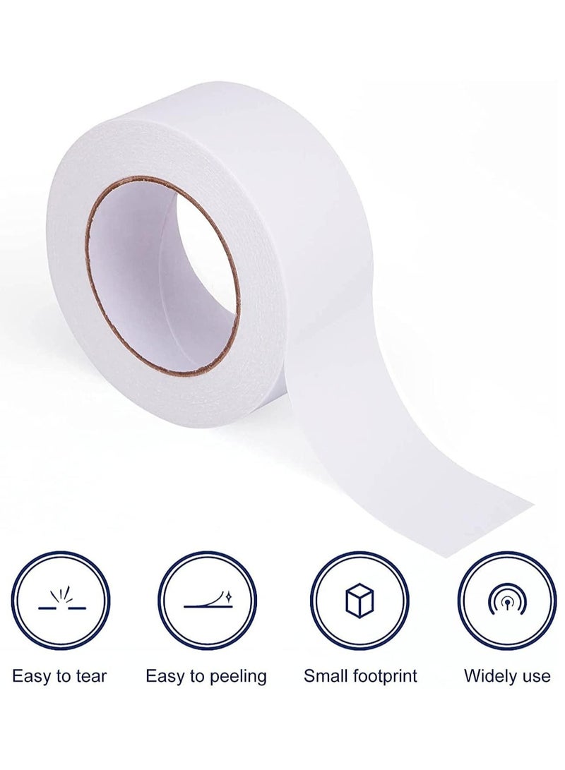 Double Sided Tape, 2" x 20 yards Adhesive Sticky Tape for Arts, Crafts, Photography, Scrapbooking, Card Making, Gift Wrapping & Office School Stationery Supplies