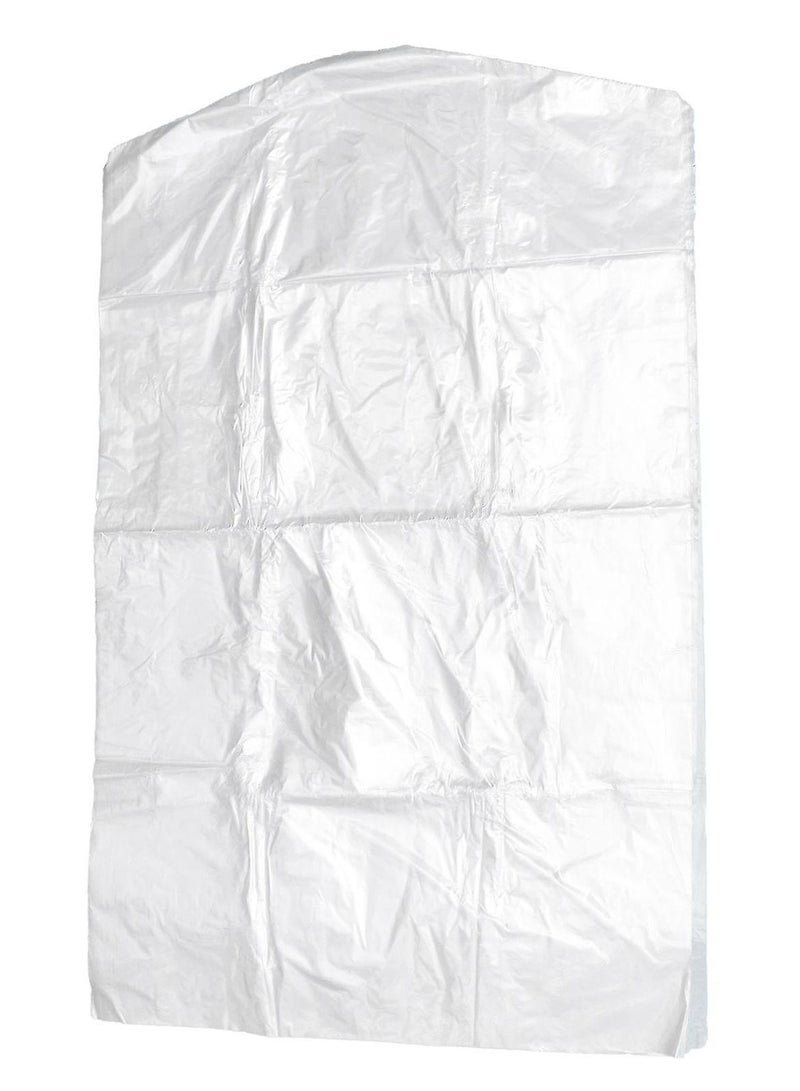 Generic Pack of 10 Hanging Disposable plastic Suit Bags Garment Bag, Transparent Suit Bag ,Clothing Dust Cover, Gown and Dress Dustproof Wateproof Storage Bag 60×160 Garment Bag for Storage Clothes Cover  (Tr  - Image 3