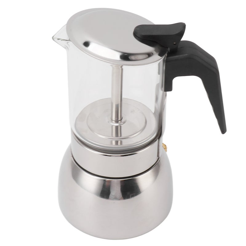 Coffee Maker Double Valve Stainless Steel High Temperature Resistant Multi Functional Portable for Home Coffee Shop 300ML - Image 5