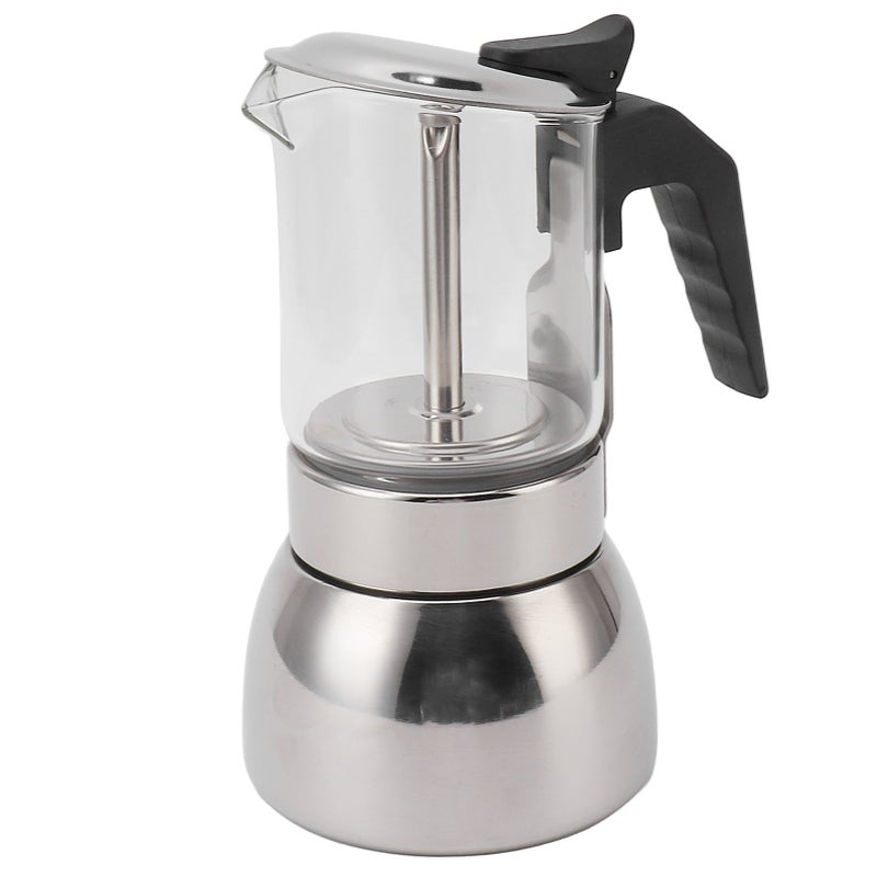 Coffee Maker Double Valve Stainless Steel High Temperature Resistant Multi Functional Portable for Home Coffee Shop 300ML - Image 2