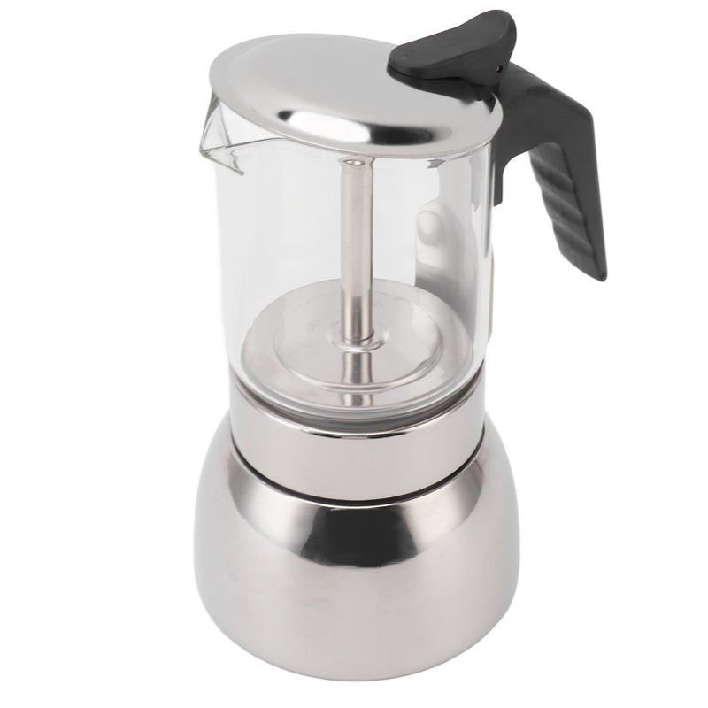 Coffee Maker Double Valve Stainless Steel High Temperature Resistant Multi Functional Portable for Home Coffee Shop 300ML - Image 4