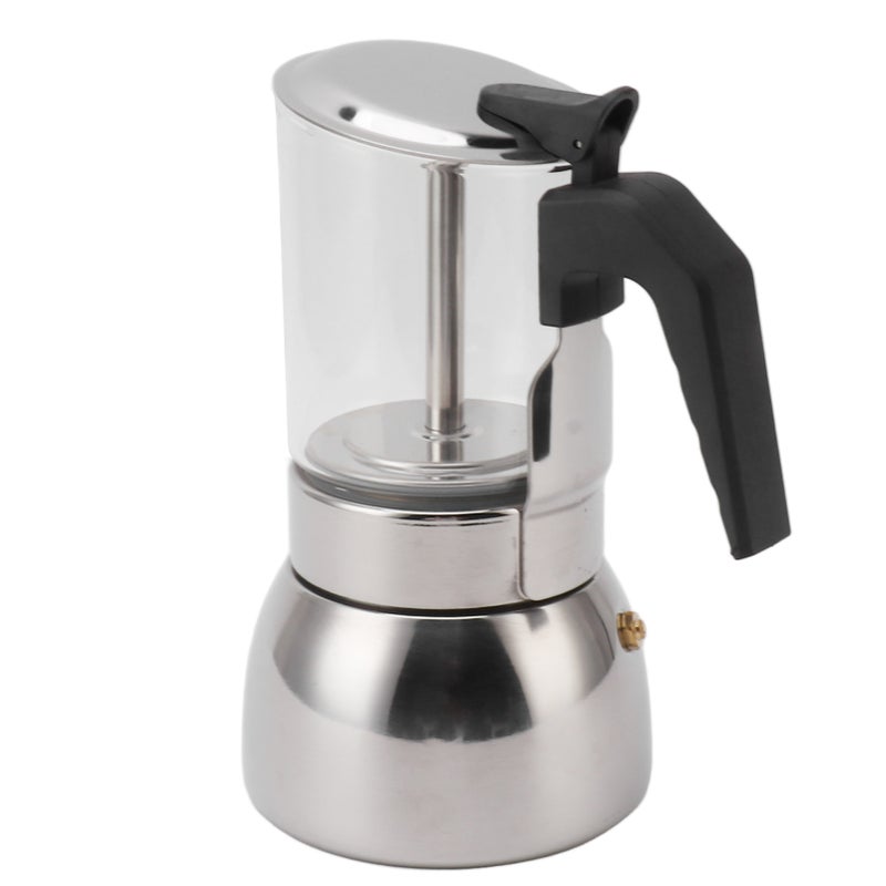 Coffee Maker Double Valve Stainless Steel High Temperature Resistant Multi Functional Portable for Home Coffee Shop 300ML - Image 3