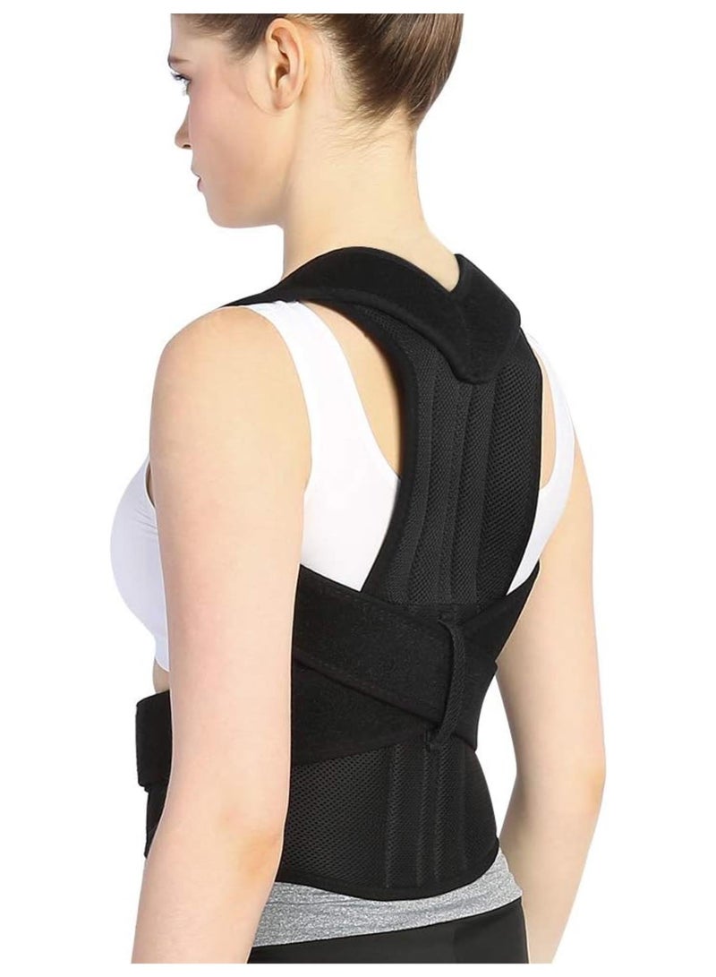 Back Posture, Shoulder Support Straightener Posture Corrector Belt Back Support Brace Improve Bad Posture for Shoulder Back Waist,L  - Image 1