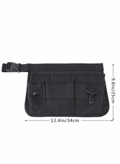 Excefore Gardening Tool Waist Bag Belt Adjustable Garden Canvas Waist Bag  - Image 3