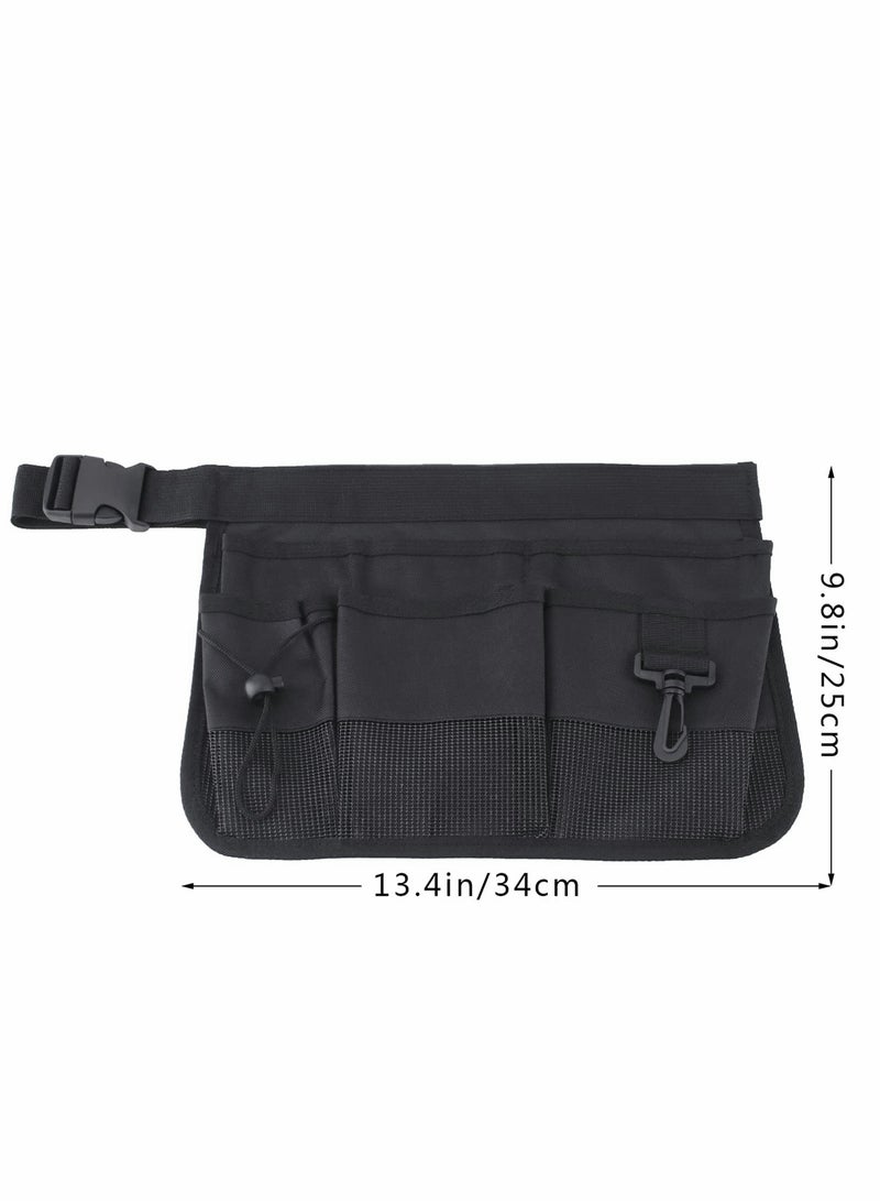 Excefore Gardening Tool Waist Bag Belt Adjustable Garden Canvas Waist Bag  - Image 3
