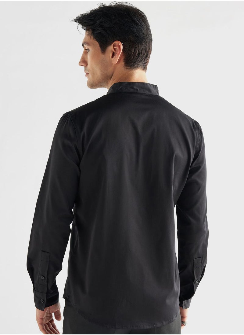 FAV Lace Detail Regular Fit Shirt  - Image 2